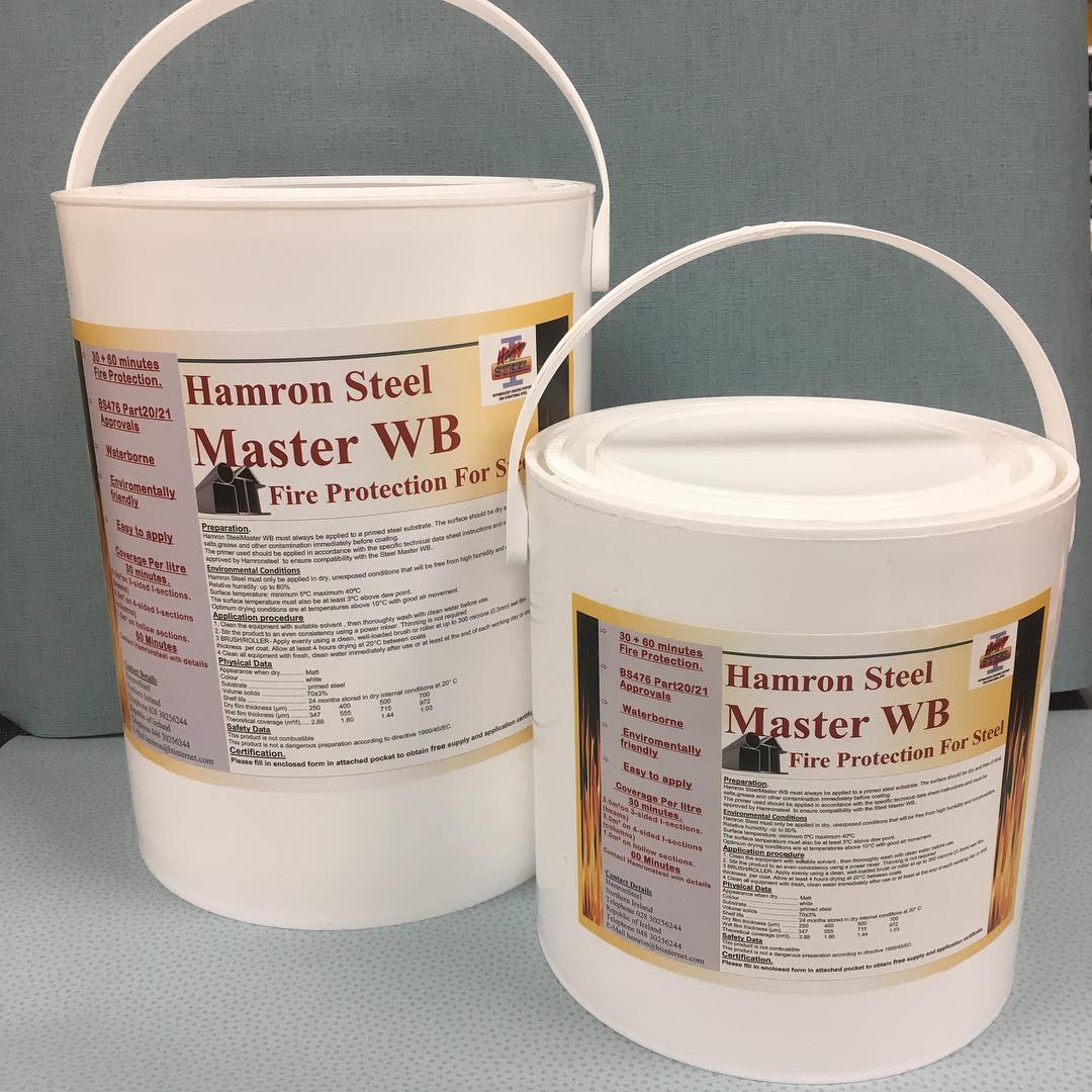 Hamron Steel 5 litres Fireproof Paint - Click Image to Close